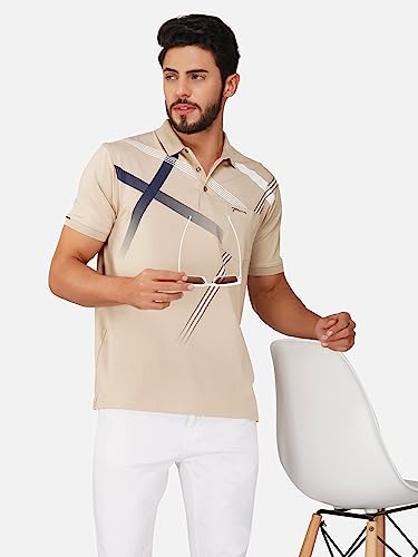 Image of PRORIDERS Half Sleeve Cotton Lycra Regular Fit Men's Polo with Snap Button and Pocket for Casual wear T-Shirt