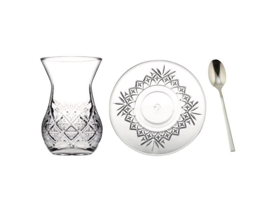 CiCi HOME TIMELESS Premium - Set di bicchieri da tè turchi, 18 pezzi