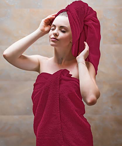 Westlane Linens Premium Cotton 70x140 Bath Towels Hotel & Spa Premium Quality Cotton, Highly Absorbent. (Imperial Purple, Pack of 2) - Image 5