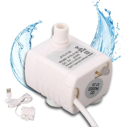 Bomba de agua para fuente de gato, eléctrica USB miniatura 7