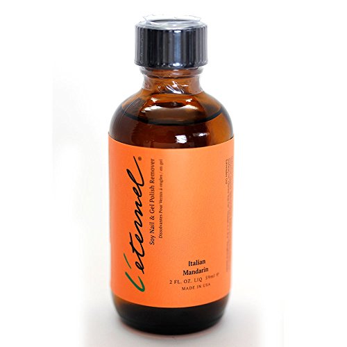 L'eternal Soy Nail and Gel Polish Remover Italian Mandarin 2oz (Small Size) Non-acetone