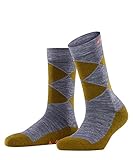 Burlington Sport Socken Trekking Baumwolle Wolle Damen blau grau viele weitere Farben verstärkte Sportsocken mit Muster gepolstert lang Frotteesohle zum Wandern ONE-SIZE-FITS-ALL als Geschenk 1 Paar
