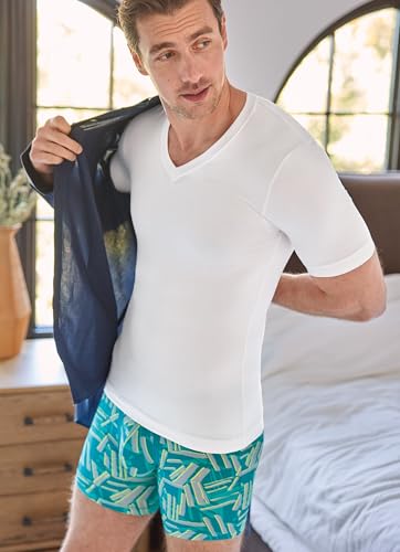 Jockey Men's Undershirt FormFit Cotton Stretch V-Neck Undershirt4