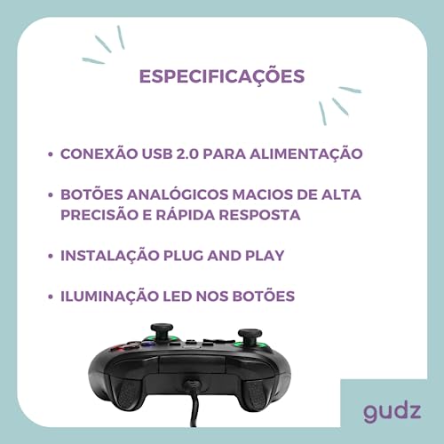 Controle USB com fio Joystick Gamepad para Xbox one Xbox Series X S Entrada P2 Vídeo Game Analógico