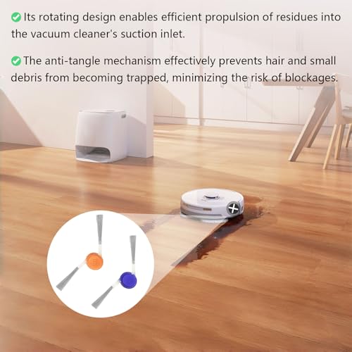 Image of Side Brush Accessorie for Narwal Freo Z10, Freo Pro Robot Vacuum Cleaner | Freo Z10 Replacement 5 Pairs Side Brushes 10 Pcs