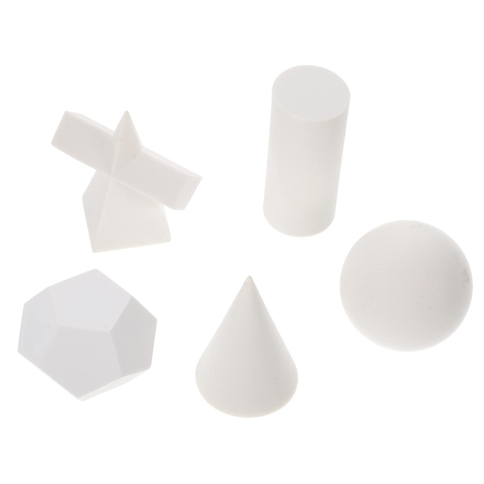 BESPORTBLE 5pcs Geometric Resin Models for Sketching Basic Forms Drawing Tool Educational Props