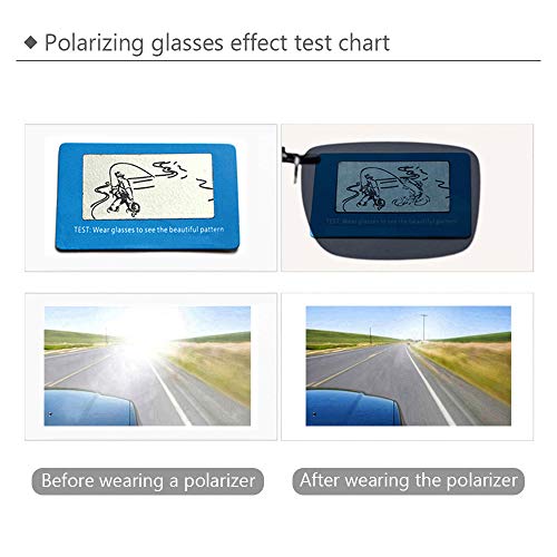 BOZEVON Sonnenbrillen-Clip auf Flip Up Polarisierte Linse - Unisex Rechteck Klipp auf Klapp-Sonnenbrille für Brillen im Freien und Fahren, Grau