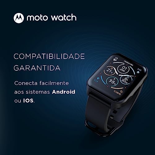 Image of Motorola Moto Watch 70 1.69' Phantom Black