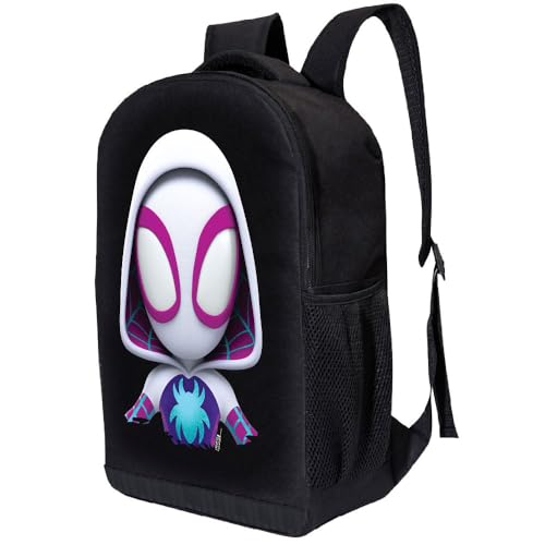 Sac à dos Ghost Spider enfant noir avec bretelles confortables Marvel