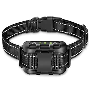 Dog Bark Collar – Rechargeable Bark Collar for Large Dog Medium Dogs, Shock Collar 5 Sensitivity Level, Auto Stop…