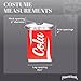 Beverage Can Costume | Slip On Halloween Costume for Women and Men| One Size Fits All |Red Cola Soda Can
