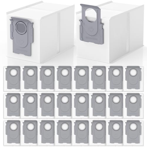 Image of 26 Pack QRevo Dust Bags Replacement for Roborock QV 35A, Qrevo S5V, Saros 10 /10R, Z70, Curv /Curvx, Q Revo S /Pro /Plus /MaxV /Edge / S5X / S5A, S8 MaxV /Max Ultra Robot Vacuum Cleaner