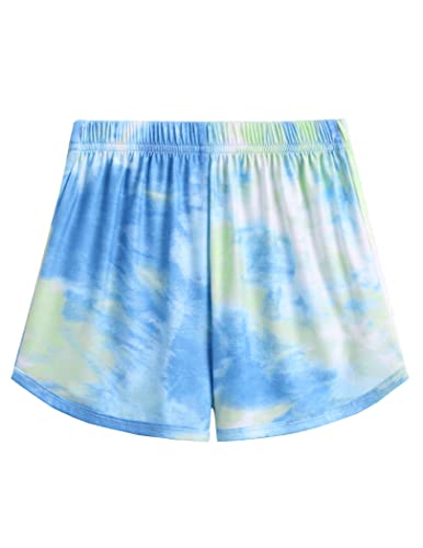 Yimoroe Outfits For Girl Tie Dye Short Sleeve Tie Front Tops And Casual Short Pants Summer Kids Sweatsuits Tracksuit #TOP2