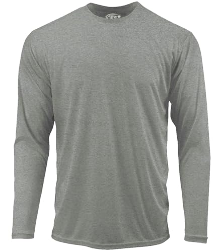 Joe's USA Long Sleeve Moisture Wicking Athletic Shirt - Lightweight, Breathable, Sizes XS-4XL (Regular, Big & Tall)