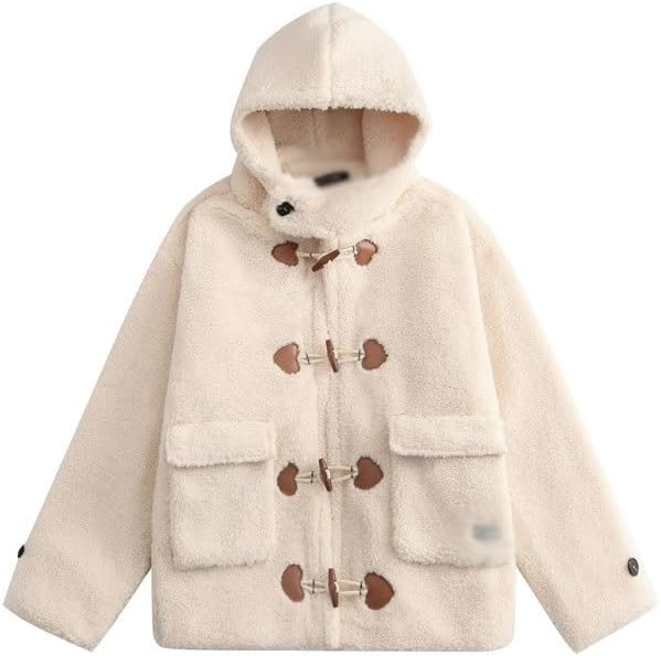 Retro Winter Warm Hooded Fleece Thick Coat for Both Men Women