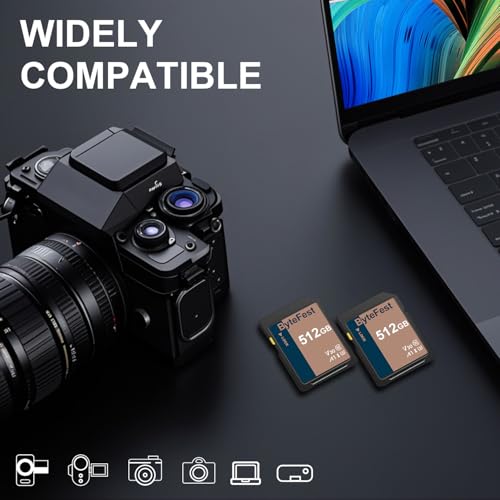 ByteFest SD カード 512GB UHS-I SDXC メモリーカード - C10、U3、V30、4K UHD、超高速転送 の商品画像 6