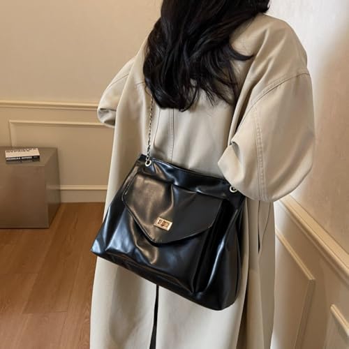 Bolso cruzado de PU con cierre y gran capacidad miniatura 7