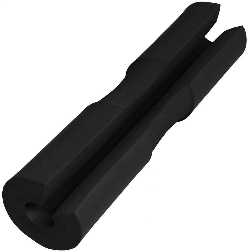 IADUMO Barbell Pad for Hip Thrusts, Squats and Lunges - Weightlifting Bar Neck & Shoulder Protective Cushion - Foam Sponge Pad with Secure Straps for Standard and Olympic Bars
