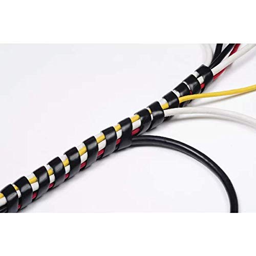 D-Line Cable Tidy Spiral Wrap 2.5m Black (Expands from 14mm to 40mm) CTW2.5B