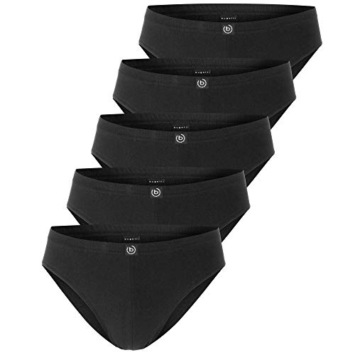 Ceceba Bugatti Herren Slips, Box, 5 Stück, elastisch weich formstabil hautverträglich (DE/NL/SE/PL, Alphanumerisch, XXL, Regular, Regular, Schwarz)