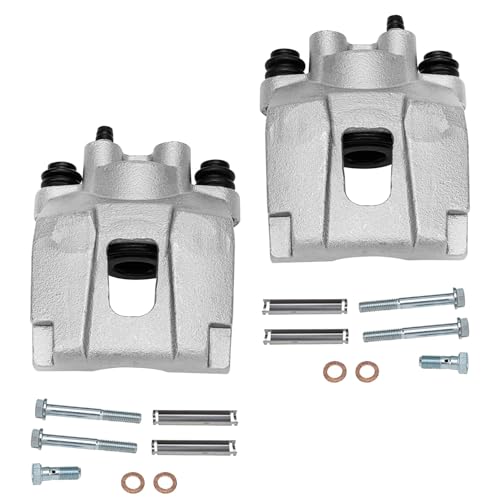 Image of Detroit Axle - Rear Steering Knuckles w /Wheel Hubs Brake Calipers Replacement for Ford Explorer Mercury Mountaineer - 4pc Set