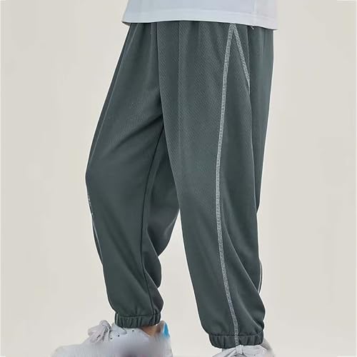 Boys Summer Ice Silk Pants Kids Youth Fashion Mesh Breathable Sweatpants Casual Sports Joggers Anti-Mosquito Pants2