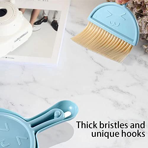 3 Packungen Mini-Besen und Kehrschaufel, kleine Kehrschaufel und Bürste, Kehrschaufel und Besen-Set für Kinder zum Reinigen von Tischen, Sofas, Autos, Tastaturen, Küchenarbeitsplatten. – Bild 4