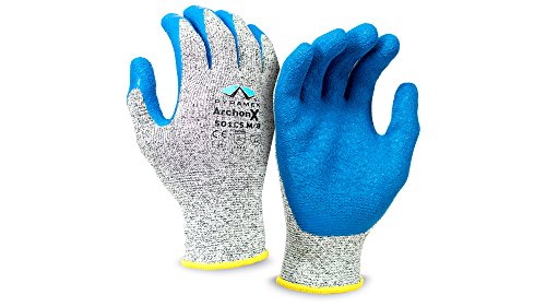 Pyramex Archonx Cut 5 Crinkle Latex Glove 9 (L) 12 Pairs