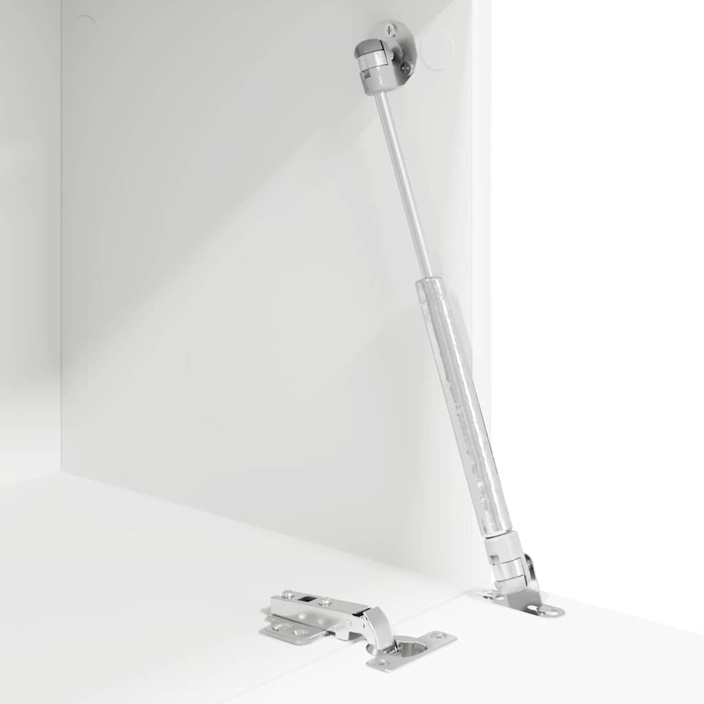 Scrivania moderna con anta, in legno, 71,5 x 31,5 x 106,5 cm, compatta, con ripiano, ideale per casa, studenti, postazione di lavoro organizzata e salvaspazio
