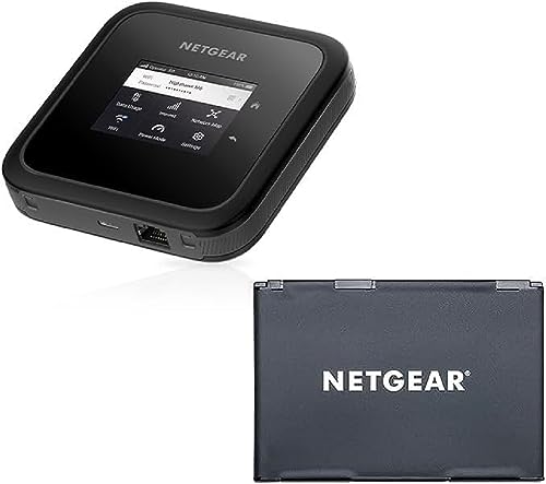 NETGEAR Routeur 5G SIM WiFi 6E (MR6450) – routeur Mobile 5G WiFi Ultra-Rapide, 6 Gbit/s et Jusqu’à 32 appareils | Réseau sécurisé | Compatible Tous opérateurs| Livré avec Une Batterie supplémentaire
