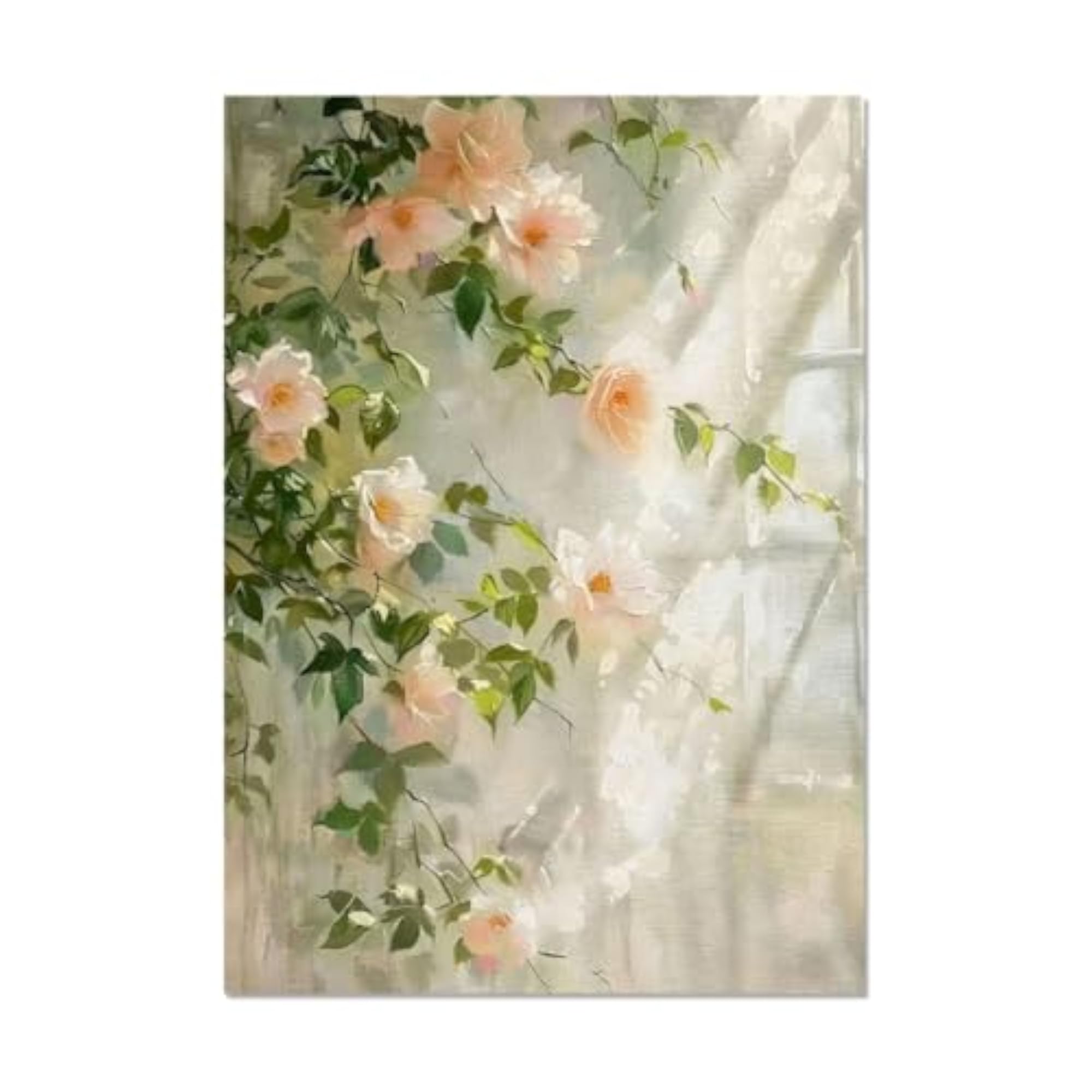 Rectangular Framed Canvas Painting Ready to Hang