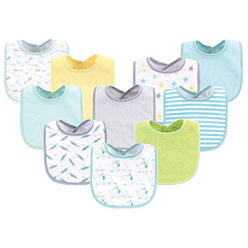 Image of Luvable Friends Unisex Baby Cotton Terry Bibs