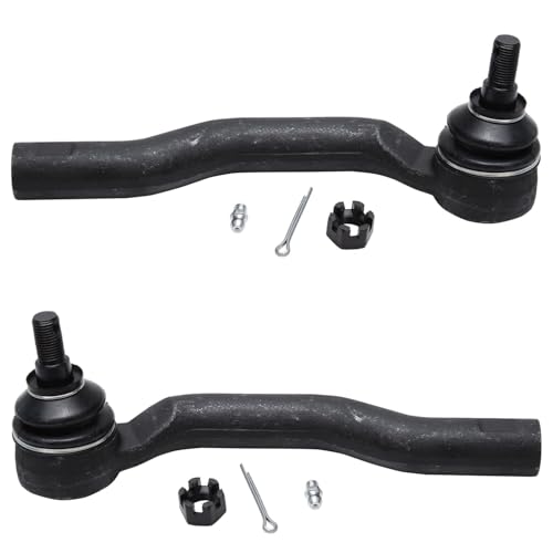 Image of Detroit Axle - 8pc Front Loaded Knuckles Kit for 2007-2013 Mazda CX-9, 2 Steering Knuckles 2 Wheel Bearings 4 Inner and Outer Tie Rods 2008 2009 2010 2011 2012 Replacement