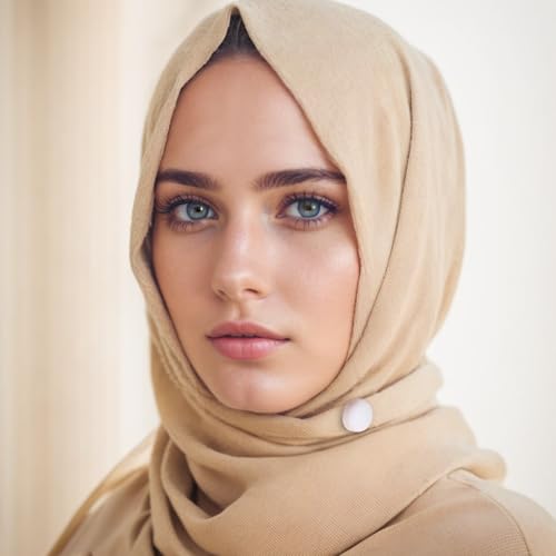 Image of 8 Pcs Hijab Magnets, White Multi-Use Small Hijab Magnet Pins for Women, Magnet Pins Buttons No-Snag Scarf Clasp Pinless Brooch for Clothes Scarves Shawl Shirts Women Men