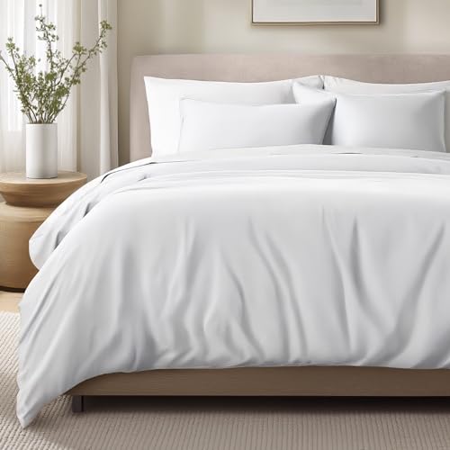 Bare Home Organic Cotton Duvet Cover Set - Queen