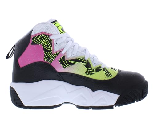 Fila Mb Girls Shoes Size 7, Color: Black/Pink/Neon