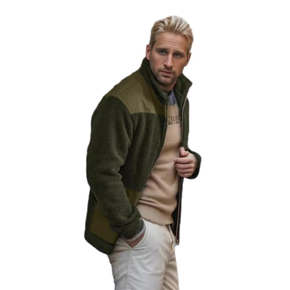 NITRY Men Jacket Men Casual Sport Solid Color Long Sleeve Jacket Men Youth Fashion Trend Transition Jacket Men Comfortable Warm Outdoor Jacket
