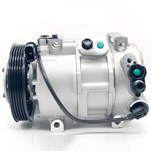 BOGJFC 12V Compresor Aire Acondicionado Auto DVE12 5 Ranuras 116mm Compresor Compatible Con Hyundai Accent I25 I20 Compatible Con KIA Rio III OEM 97701-1R900 1E39E-11000