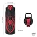 Zak Designs Marvel Spider-Man Water Bottle for Travel and At Home, 19 oz Vacuum Insulated Stainless Steel with Locking Spout Cover, Built-In Carrying Loop, Leak-Proof Design (Miles Morales)