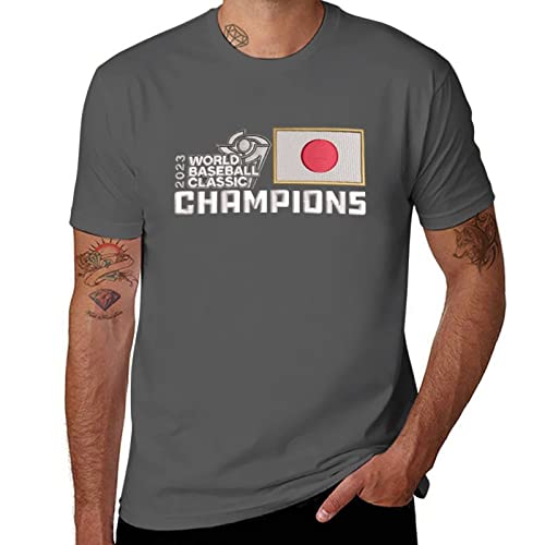 2023 WBC 侍JAPAN 大谷翔平侍ジャパン優勝おめでとうtシャツ メンズ 半袖 夏服 大きい サイズ トップス カジュアル ゆったり シンプル オシャレ 涼しい 軽い 柔らかい 快適 人気 クルーネック サマー 服男女兼用XLのサムネイル