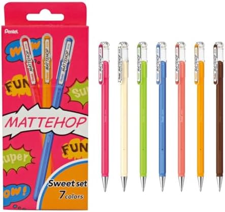 Pentel Hybrid Mattehop Gel Pen - 1.0 Mm - 14 Original Sweet Color Se - View #8
