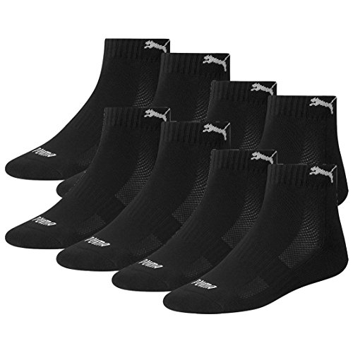 PUMA Unisex Match Quarters Socken Sportsocken MIT FROTTEESOHLE 8er Pack black 200 - 43/46