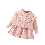 [YJSO] 子供服 2点セット ベビー服 スカート セットアップ 上下セット キッズ カーディガン 女の子 前開き ガールズ 長袖 ピンク プリーツスカート 花見 公園 おしゃれ 可愛い 七五三 130 プレゼント 入学式 卒業式 誕生日 春秋