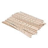 Wiederverwendbares Holz -Wachs -Kernhalter für die Herstellung von Kerzen - 50pcs Kerzen -Wickelhalter, Umweltfreundliche Accessoires für Kerzenproduktion (180 * 10mm7 Löcher)