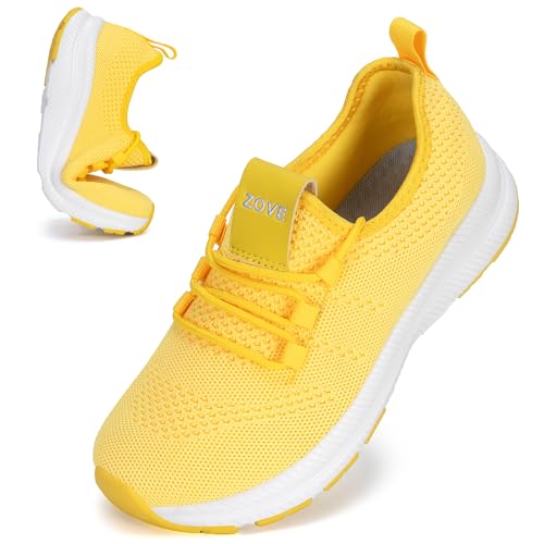 Image of ZOVE Wide Toe Box Shoes Women Extra Wide Width Sneakers Ultra Light Road Running Shoes Non-Slip Tennis Sneakers Breathable Walking Athletic