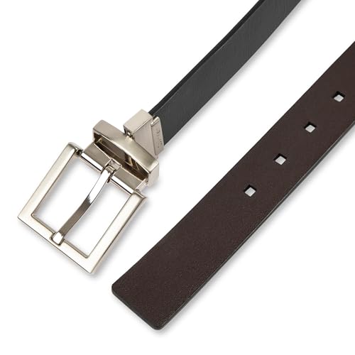 Image of Calvin Klein Men's Reversible Leather Belt - 2‑in‑1 Versatile Modern Style