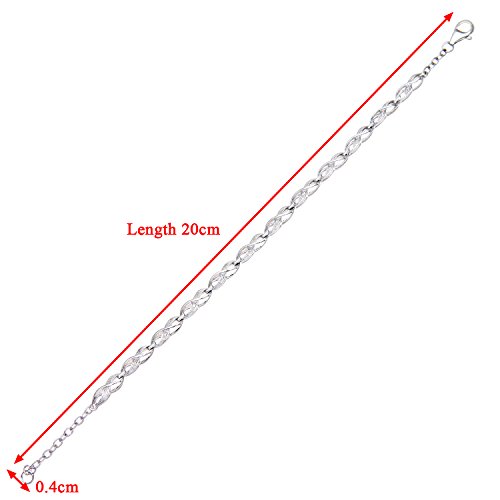 Naava Bracciale da Donna, Argento, 925, Diamante