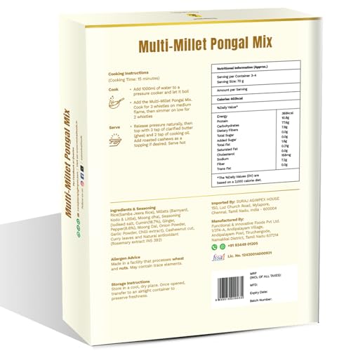 Image of Revival Millet Pongal Mix & Mighty Mix Dosa - Combo Pack of 2 (200g Each) | Instant South Indian Meal | High in Fiber & Protein | Gluten-Free | No Preservatives | Healthy, Tasty & Easy to Cook