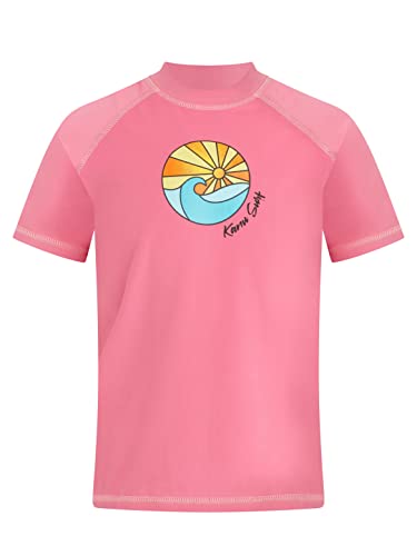 Image of Kanu Surf Girls' Jade Rash Guard UPF 50+ Sun Protection Short Sleeve Swim Shirt