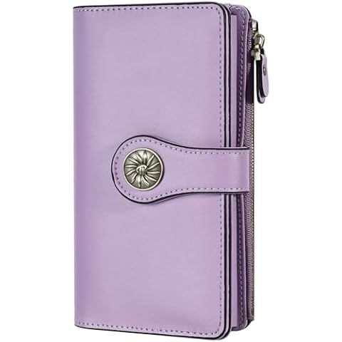 Travelambo RFID Leather Clutch Wallet Cover